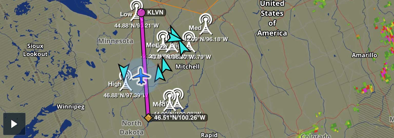 ADS-B Traffic from echoUAT in ForeFlight Mobile